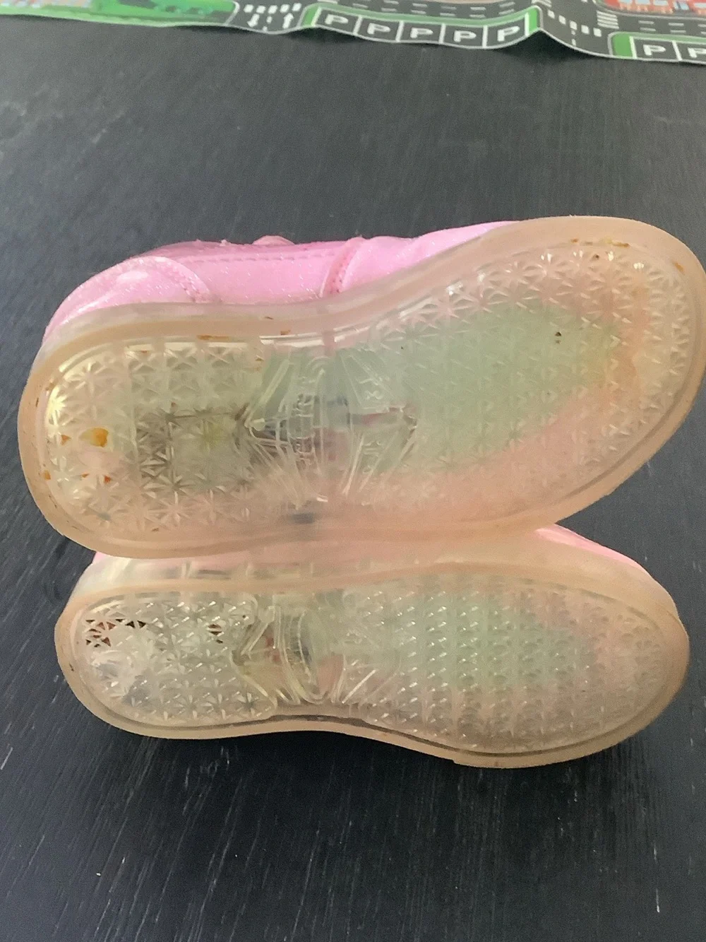 Disney Pink Minnie Mouse Light-Up High-Top Sneakers for Kids